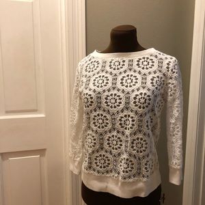 Lace sweatshirts